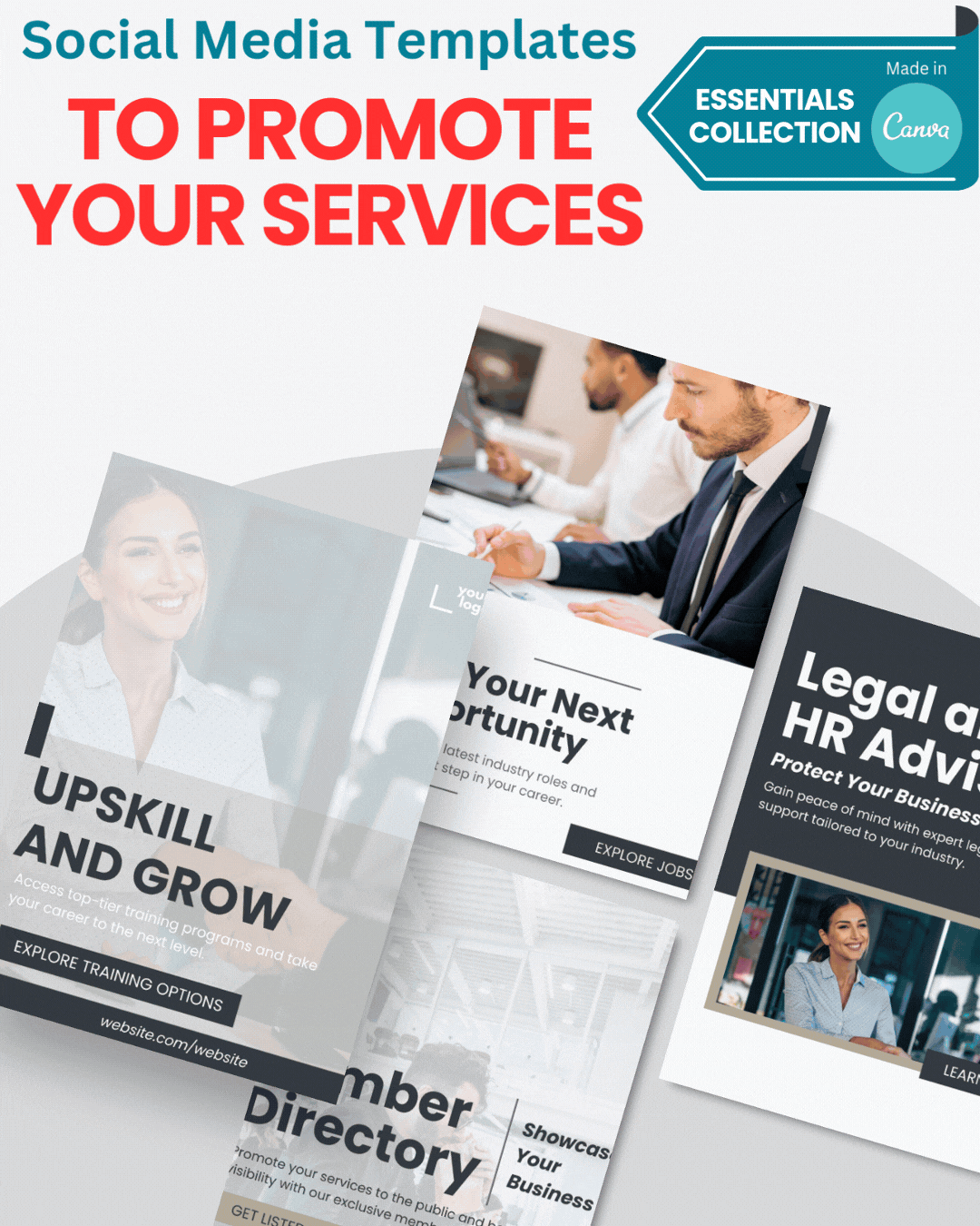 Templates to Promote Your Services | The Essentials Collection Templates to Promote Your Services | The Essentials Collection