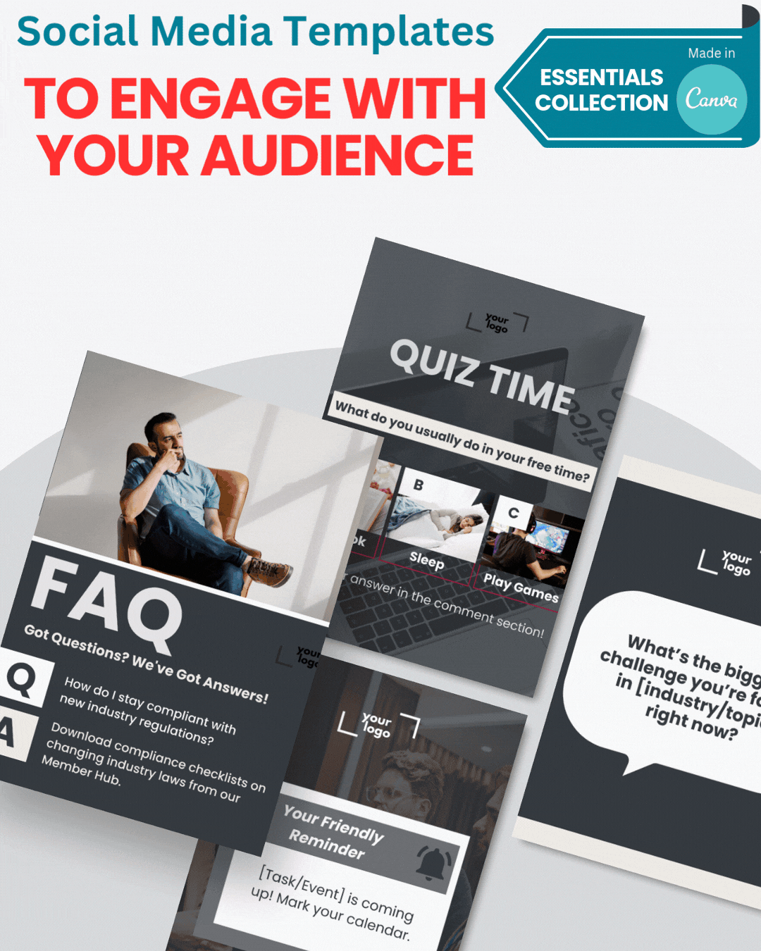 Engage with Your Audience Templates | The Essentials Collection Engage with Your Audience Templates | The Essentials Collection