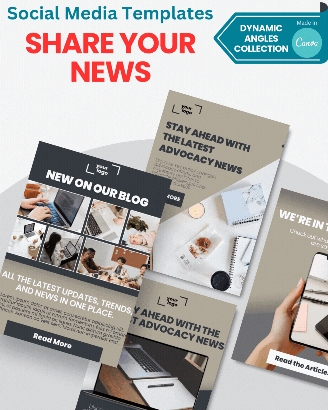 Templates to Share Your News | The Dynamic Angles Collection - Templates to Share Your News | The Dynamic Angles Collection -