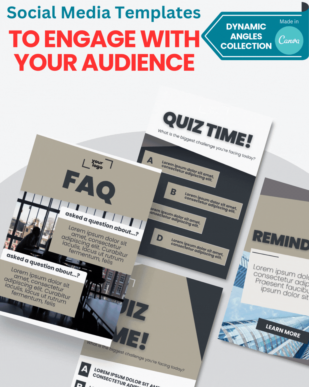 Engage with Your Audience Templates | The Dynamic Angles Collection Engage with Your Audience Templates | The Dynamic Angles Collection