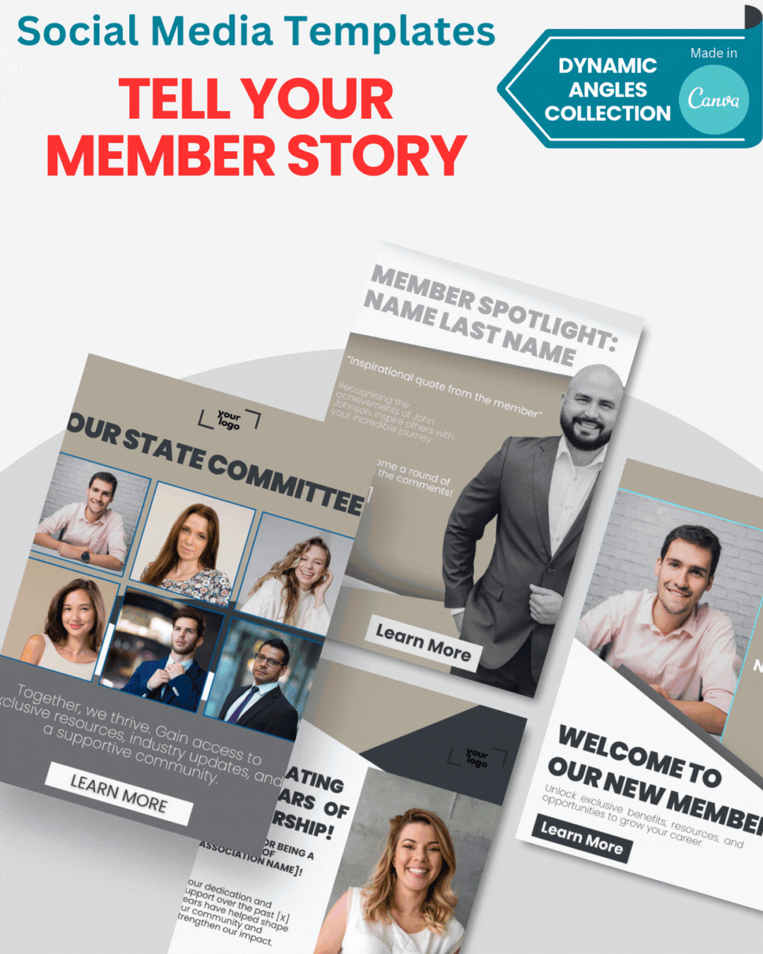 Tell Your Member Story Templates | The Dynamic Angles Collection Tell Your Member Story Templates | The Dynamic Angles Collection