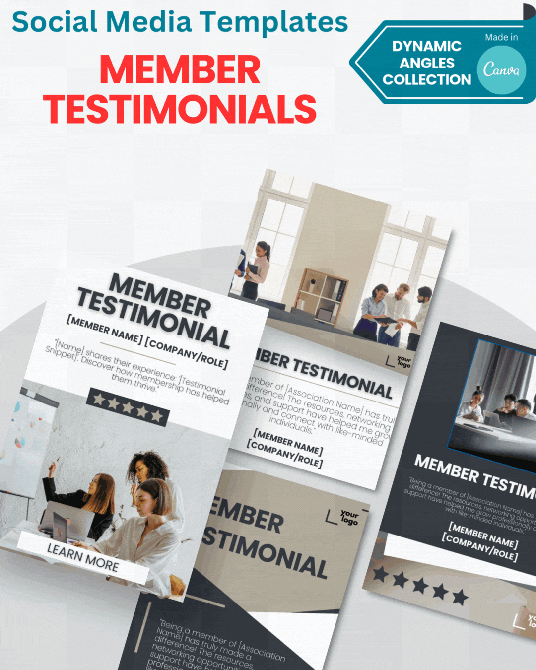 Member Testimonials Templates | The Dynamic Angles Collection