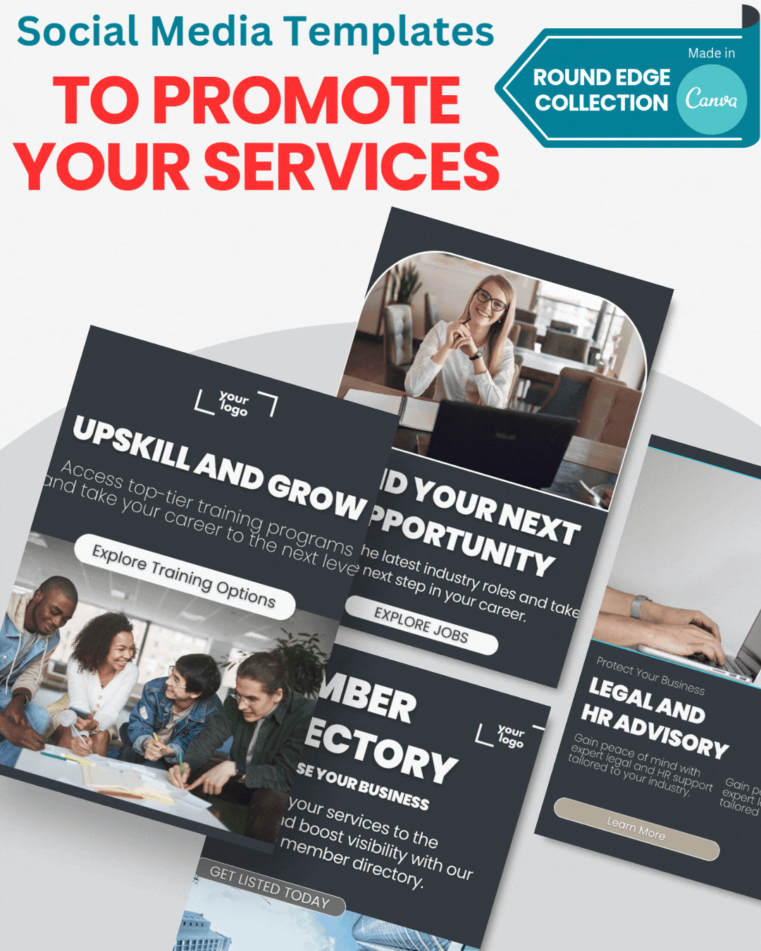 Templates to Promote Your Services | The Round Edge Collection - Templates to Promote Your Services | The Round Edge Collection -