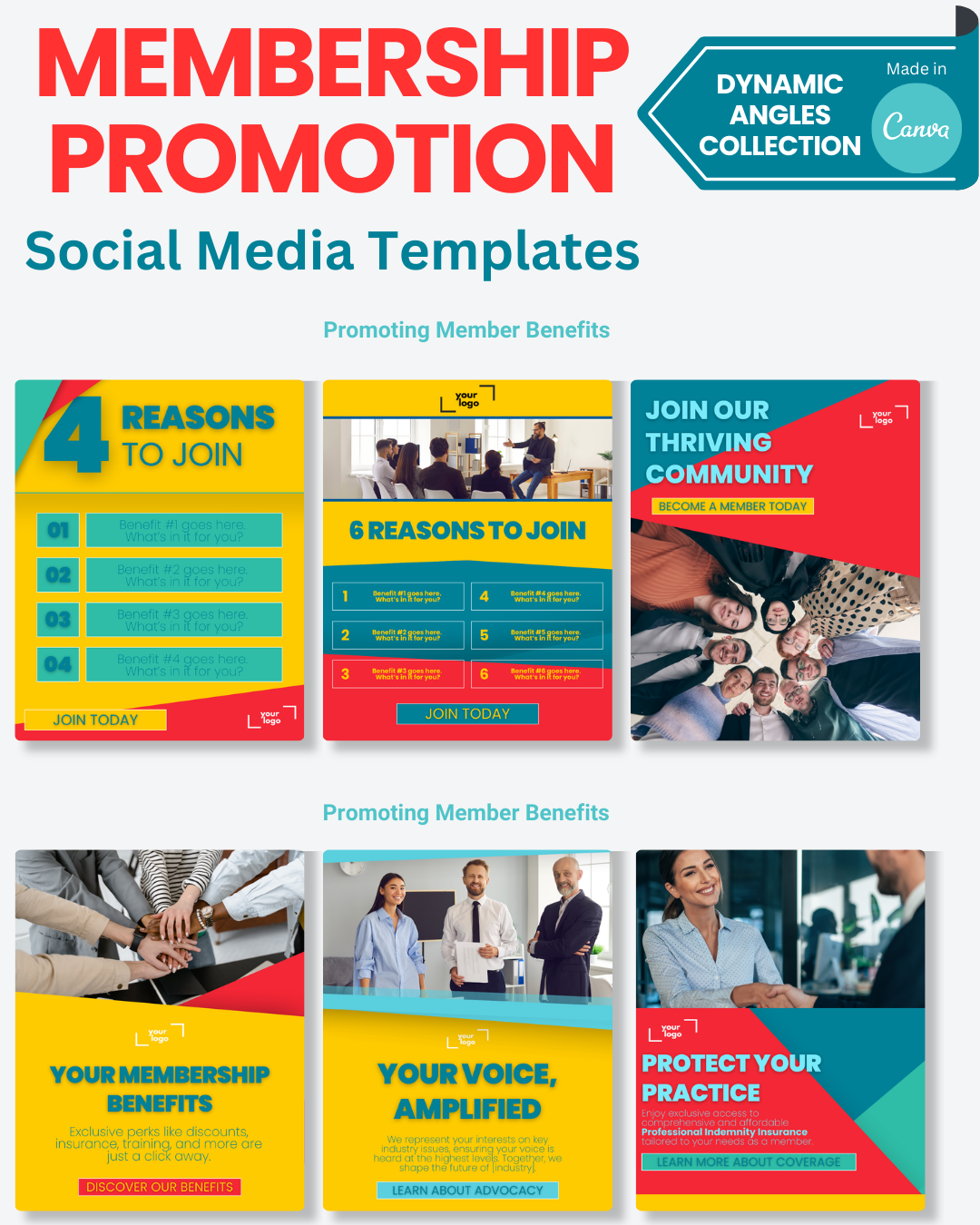 Membership Promotion Templates | The Dynamic Angles Collection