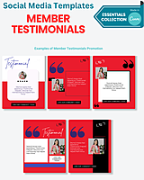 Member Testimonials Templates | The Essentials Collection