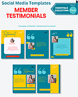 Member Testimonials Templates | The Essentials Collection