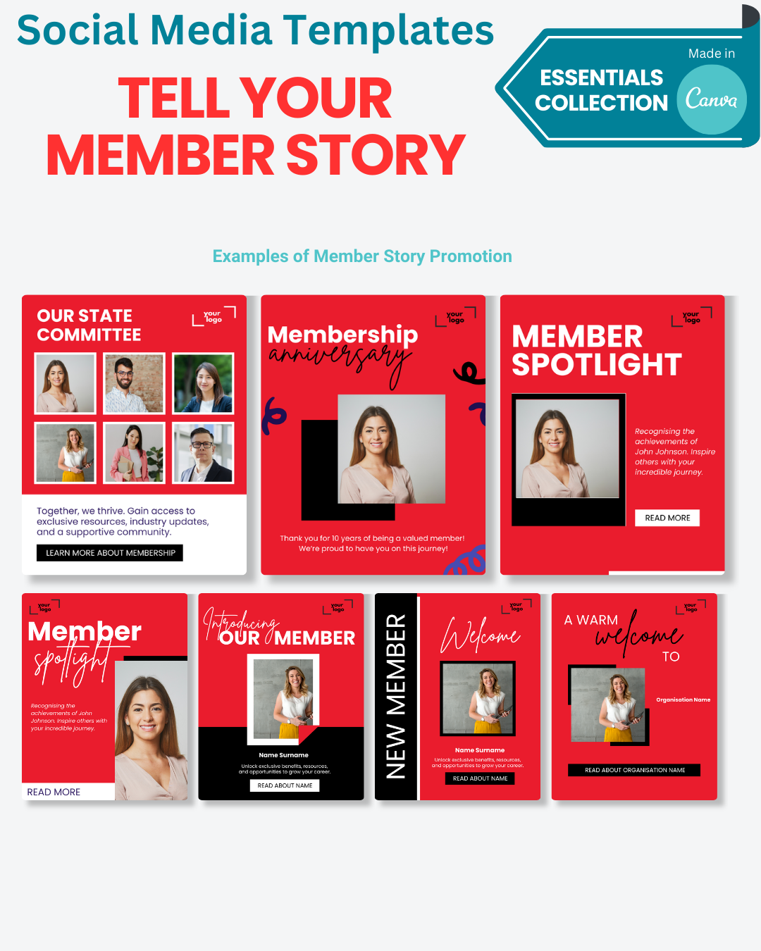 Member Spotlight Templates | MMS Template Library