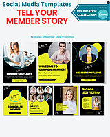 Tell Your Member Story Templates | The Round Edge Collection