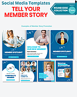 Tell Your Member Story Templates | The Round Edge Collection